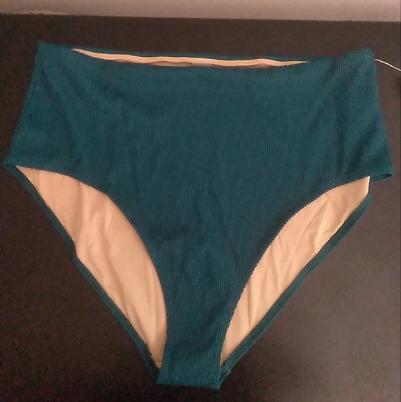 Old Navy Women’s Size 2XL Swimsuit Bikini Bottoms French Terry Green - Picture 1 of 6